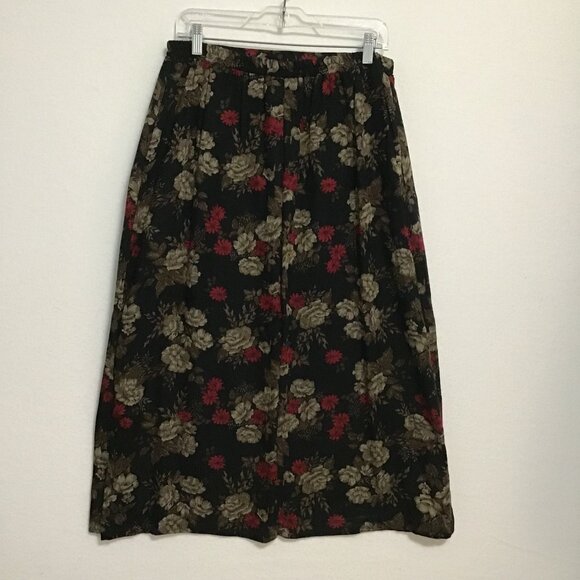 Vintage Tradition Floral A-Line Gathered Skirt Size 12 - Picture 5 of 8